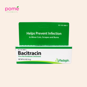 Bacitracin antibiotic ointment for skin protection during post surgery recovery