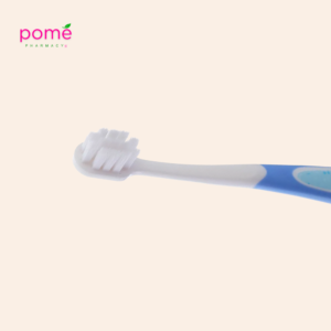 Soft bristle kid’s toothbrush for gentle oral hygiene during facial recovery