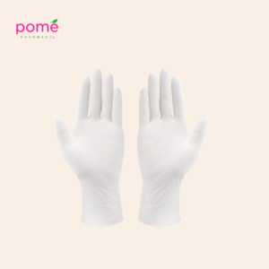 Pair of sterile medical gloves used to protect healing incisions during dressing changes